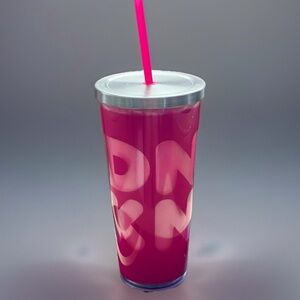 New DUNKIN Fall 2021- STEEL & ACRYLIC 20 OZ.  TUMBLER • Pink